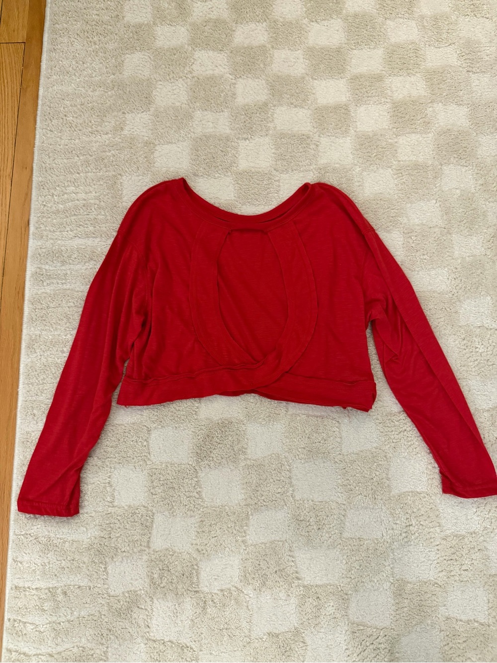 Red Women's Open-Back Top